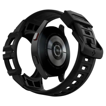Spigen Rugged Armor Pro - Bracelet + étui pour Samsung Galaxy Watch 4 / 5 40 mm (Graphite)