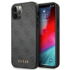 Guess 4G Metal Gold Logo - Coque iPhone 12 Pro Max (grise)