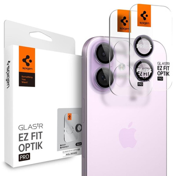 SZKŁO HARTOWANE NA APARAT DO IPHONE 16 | 16 PLUS | 17 SPIGEN SZYBKA 9H 2SZT