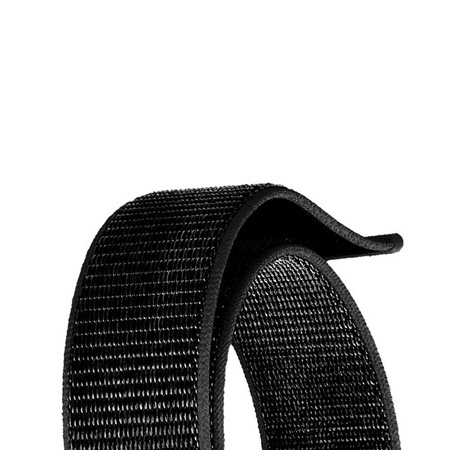 Crong Nylon Reflex - Sportarmband für Apple Watch 44/45/46/49 mm (Schwarz)