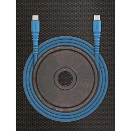 Momax Tough link - Câble de connexion USB-C vers USB-C, 1,2 m (bleu)