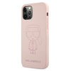 Karl Lagerfeld Silicone Ikonik Outline - iPhone 12 / iPhone 12 Pro Case (pink)