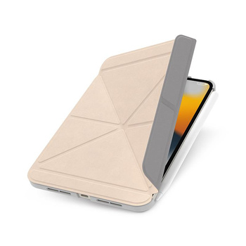 Moshi VersaCover - iPad mini 6 (2021) origami tok Apple Pencil töltéssel (Savanna Beige)