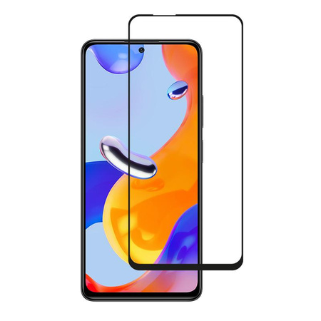 Crong 7D Nano Flexible Glass - Unzerbrechliches 9H Hybridglas für den gesamten Bildschirm des Xiaomi Redmi Note 11 Pro 5G