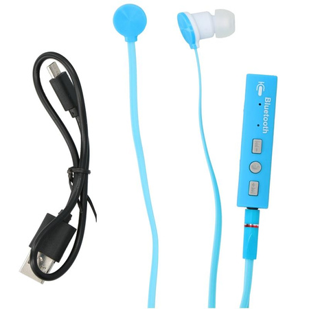 Grundig - Fülhallgató Bluetooth adapterrel (kék)