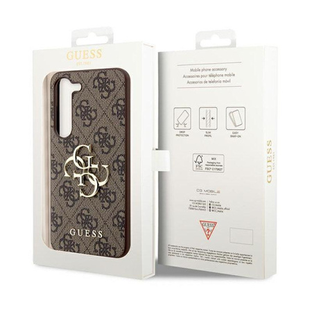 Guess 4G Big Metal Logo - Samsung Galaxy S23 FE Gehäuse (braun)