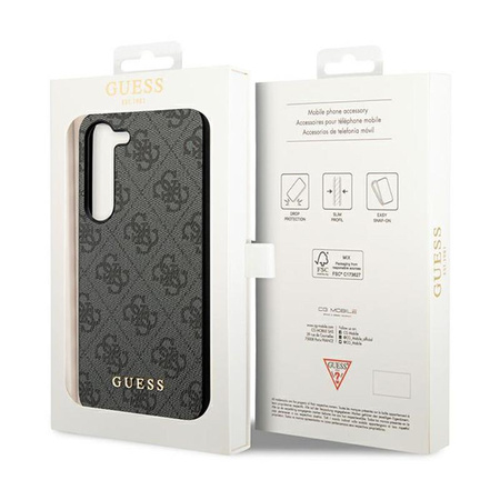 Kolekce Guess 4G Charms - pouzdro pro Samsung Galaxy A55 5G (černé)