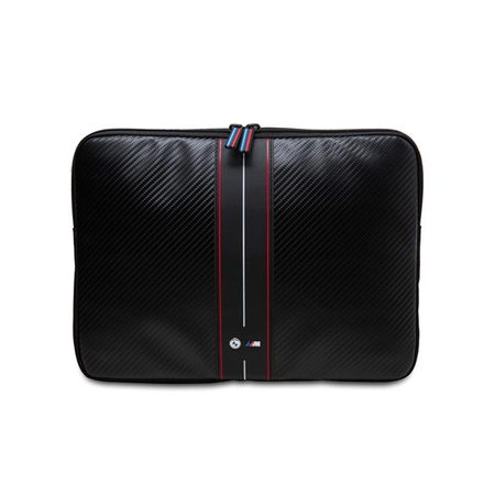 BMW Carbon Red Stripes Sleeve - Housse pour ordinateur portable 13" / 14" (noir)