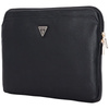 Guess Grained Zipper Pocket Triangle Logo Sleeve - 14" Notebook Case (black)