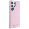 Karl Lagerfeld Saffiano Logo métal allongé MagSafe - étui pour Samsung Galaxy S25 Ultra (rose)