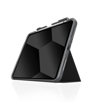 STM Dux Plus - Pancéřované pouzdro pro iPad 11" (2025) / 10,9" (2022) MIL-STD-810G s držákem Apple Pencil (černé)