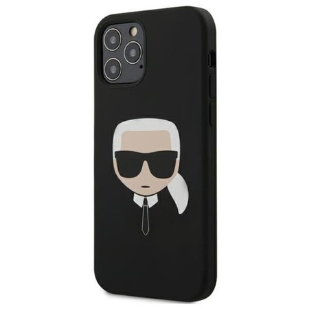 Karl Lagerfeld Silicone Iconic Karl`s Head - iPhone 12 / iPhone 12 Pro Case (black)