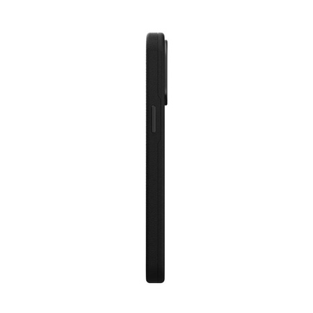 Moshi Napa Slim MagSafe - Étui en cuir pour iPhone 14 Pro Max (Midnight Black)