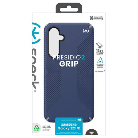 Speck Presidio2 Grip - pouzdro pro Samsung Galaxy S23 FE (pobřežní modrá/černá/bílá)