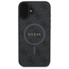 Guess 4G Ring Classic Logo MagSafe - Étui pour iPhone 16 (noir)