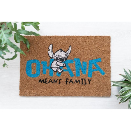 Tapis de porte INTERIEUR, Coconut, Disney Stitch, Brown 40x60