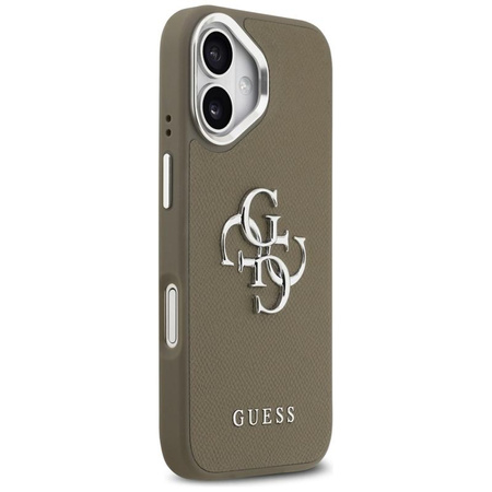 Guess Grained Big 4G Classic Logo - Pouzdro iPhone 17 (hnědé)