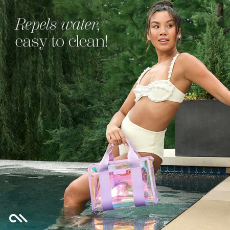 Case-Mate Mini Travel Tote Bag - Waterproof shoulder bag (Soap Bubble)