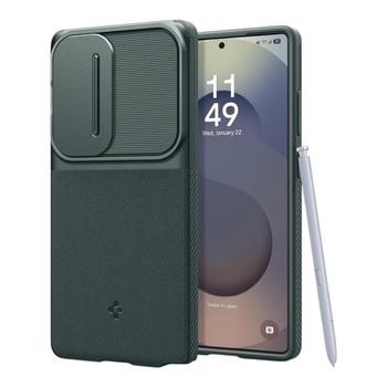 Spigen Optik Armor - tok Samsung Galaxy S25 Ultra (Abyss zöld)