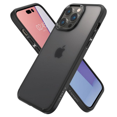 Spigen Ultra Hybrid Matte - Coque pour iPhone 14 Pro (Noir mat)