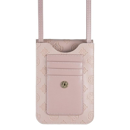 Guess 4G Peony Wallet Bag - Torba z przegrodą na smartfona (Light Pink)