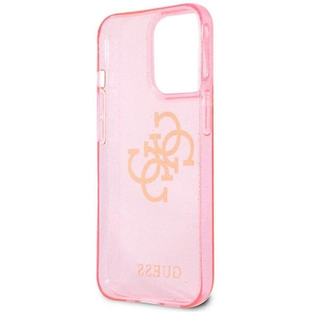 Coque Guess Glitter 4G Big Logo - iPhone 13 Pro Max Case (rose)
