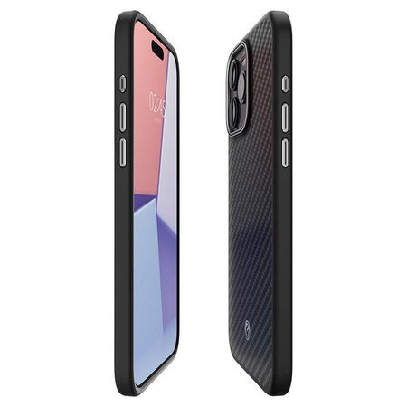 Spigen Enzo Aramid MagSafe - iPhone 15 Pro Max Tasche (Schwarz)