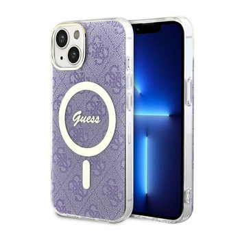 Guess 4G MagSafe - iPhone 14 Tasche (Lila)