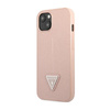Guess Saffiano Triangle Logo Case - pouzdro pro iPhone 14 (růžová)