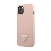 Guess Saffiano Triangle Logo Tasche - iPhone 14 Plus Tasche (rosa)