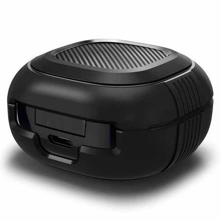 Spigen Rugged Armor - Etui pour Samsung Galaxy Buds FE / 2 Pro / 2 / Live / Pro (Noir)