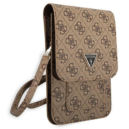 Guess Wallet 4G Triangle Logo Phone Bag - Sacoche pour smartphone et accessoires (marron)