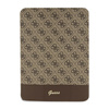 Guess 4G Stripe Allover - Case for iPad 10.9" (2022) (Brown)