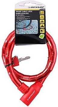 Dunlop - anti-theft bicycle key lock (red)