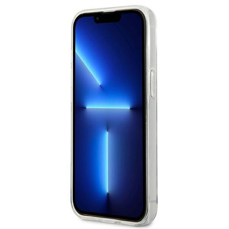 Karl Lagerfeld Iconic Karl Flower - pouzdro pro iPhone 13 Mini (čiré)