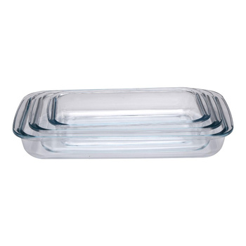 Alpina - Set of glass ovenproof dishes (3 pieces)