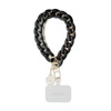 Guess Universal Big Hand Strap Acrylic 4G Charm - Universal-Handyschlaufe (Schwarz)