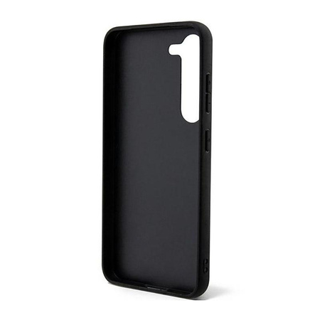 Guess Glitter Flakes Metal Logo Case - Samsung Galaxy S23+ tok (fekete)