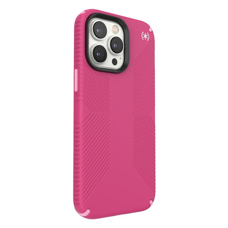 Speck Presidio2 Grip - Csúszásgátló tok iPhone 14 Pro Max készülékhez (Digitalpink / Blossompink / Fehér)