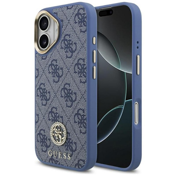 Guess 4G Strass Logo MagSafe - Pouzdro iPhone 17 (Modrá)