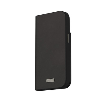 Moshi Overture MagSafe - 3-in-1-Ledertasche mit Flip-Cover iPhone 15 (Midnight Black)