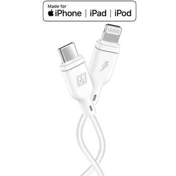 Momax Zero - USB-C (Power Delivery Fast Charging 3A) zu Lightning MFi Anschlusskabel 1,2 m (Weiß)