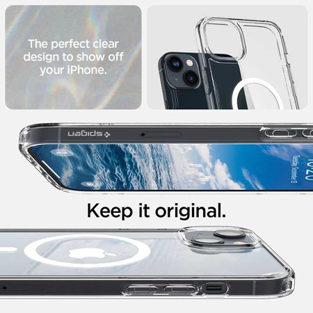 Spigen Ultra Hybrid Mag MagSafe – Etui do iPhone 14 Plus (Biały)