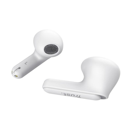 Trust Yavi - TWS écouteurs intra-auriculaires sans fil Bluetooth avec étui de chargement et ENC (blanc)