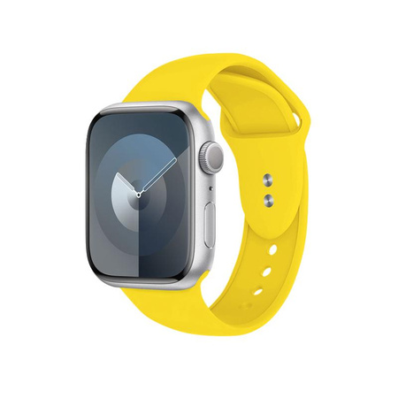 Crong Liquid - Bracelet pour Apple Watch 44/45/46/49 mm (jaune)