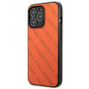 Karl Lagerfeld Perforované pouzdro - iPhone 13 Pro (oranžové)