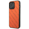 Karl Lagerfeld Perforated Allover - Hülle für iPhone 13 (Pro Max Orange)