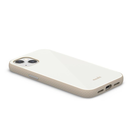 Moshi iGlaze Slim Hardshell Case - pouzdro pro iPhone 13 (systém SnapTo) (perleťově bílé)