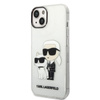 Karl Lagerfeld IML Glitter NFT Karl & Choupette - pouzdro pro iPhone 14 Plus (průhledné)