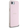 Guess Grained Ring MagSafe - étui pour iPhone 16e (rose)